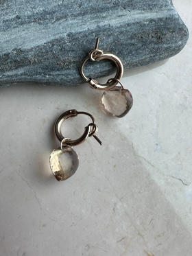 SpoiledBrat Jewelry黄紫晶耳圈