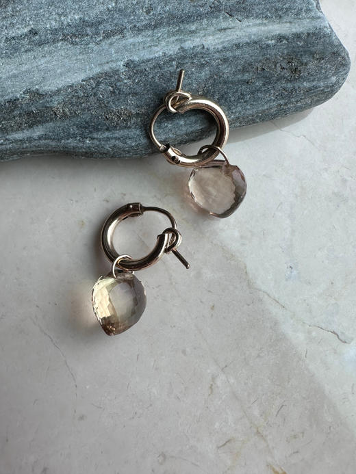 SpoiledBrat Jewelry黄紫晶耳圈 商品图0