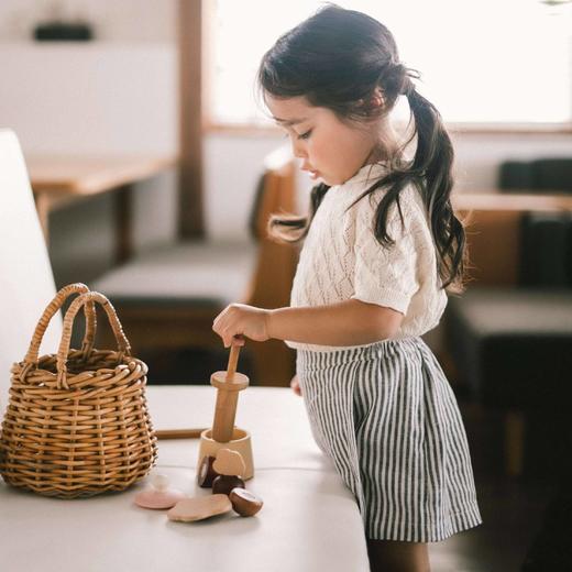 PETITMIG 26ss新品 连体衣衬衫吊带短裤 商品图2