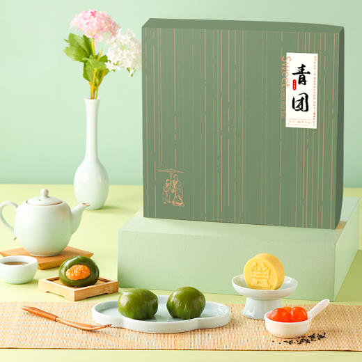 御茶膳房青团清明艾草团子点心小吃零食 青团绿豆糕礼盒 商品图2