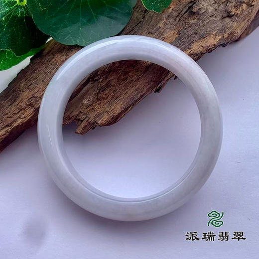 派瑞翡翠 翡翠手镯 糯种 白色 商品图1