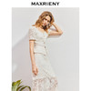 MAXRIENY波嬉风镂空蕾丝方领上衣女高级气质感修身显瘦25夏季女装(货号:MS86TP260) 商品缩略图2