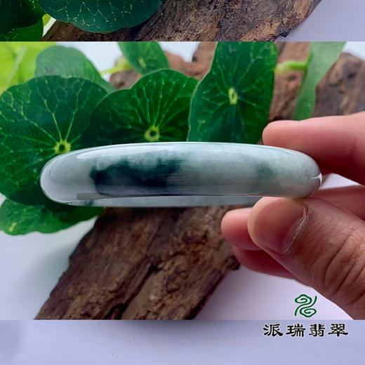 派瑞翡翠 翡翠手镯 糯种 飘花 商品图2