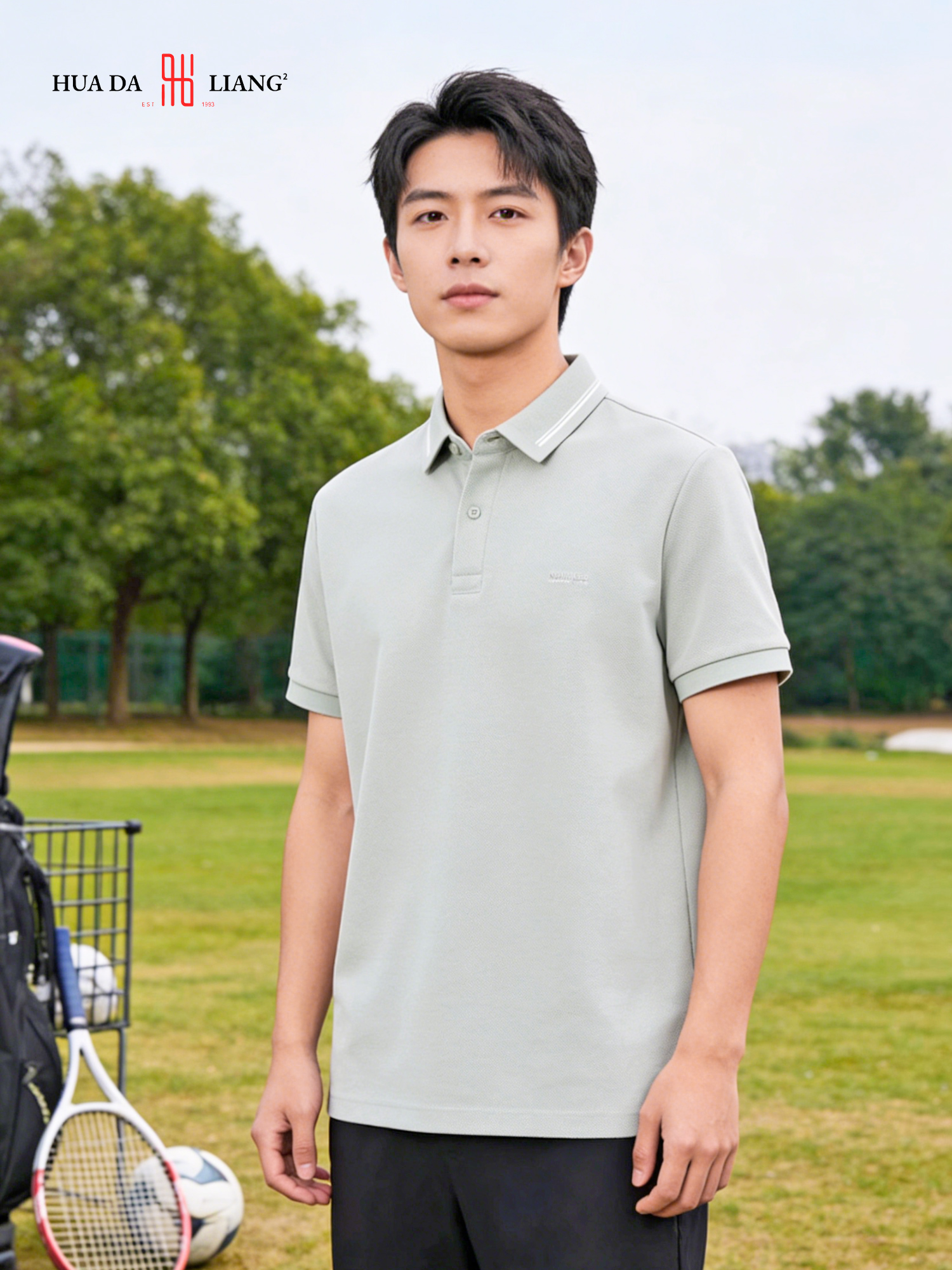 男装26春夏新品反领polo短袖T恤2219-GA5672