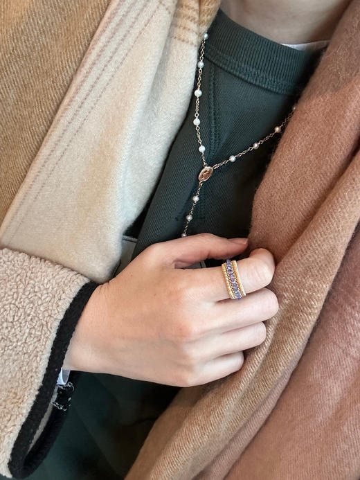 SpoiledBrat Jewelry 轨道系列戒指 坦桑石戒指 商品图3