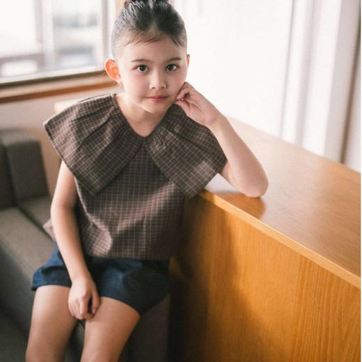 PETITMIG 26ss新品 连体衣衬衫吊带短裤 商品图3