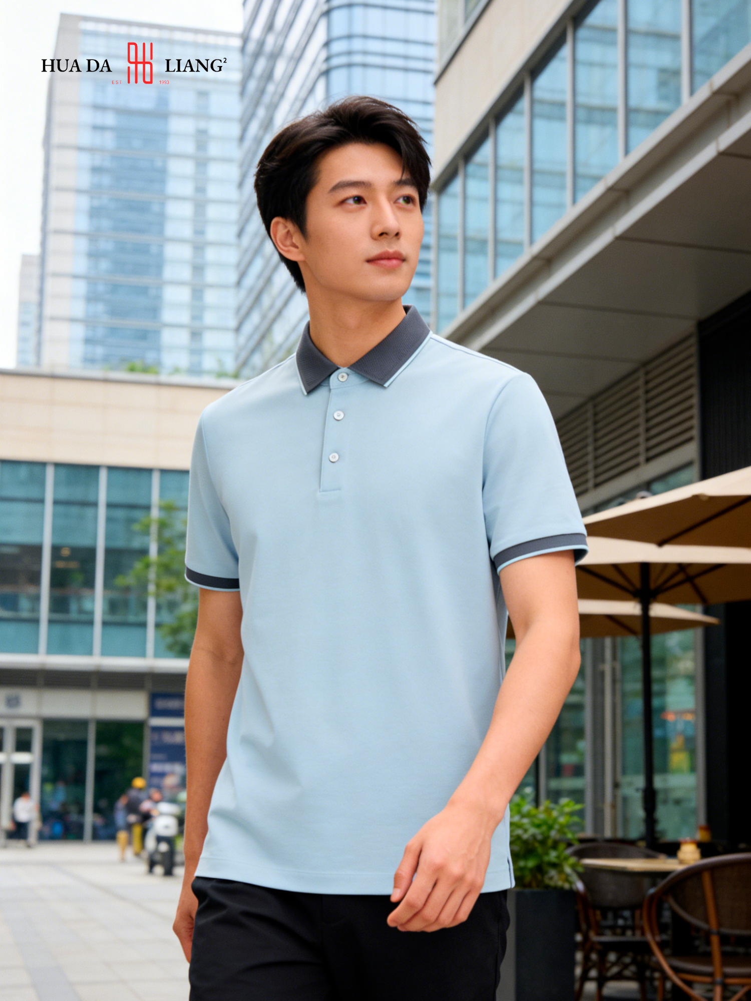 男装26春夏新品反领POLO短袖T恤2219-1156