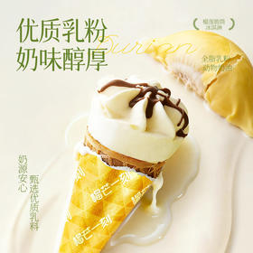 榴芒一刻 榴莲脆筒冰淇淋360g（20g×6支×3盒）