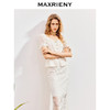 MAXRIENY波嬉风镂空蕾丝方领上衣女高级气质感修身显瘦25夏季女装(货号:MS86TP260) 商品缩略图3