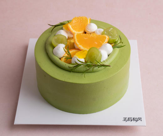 【抹茶茉莉青提】手工熬制柑橘酱+青提+茉莉奶油+抹茶戚风胚（提前一天预定） 商品图0