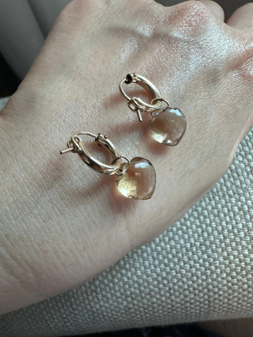 SpoiledBrat Jewelry黄紫晶耳圈 商品图3