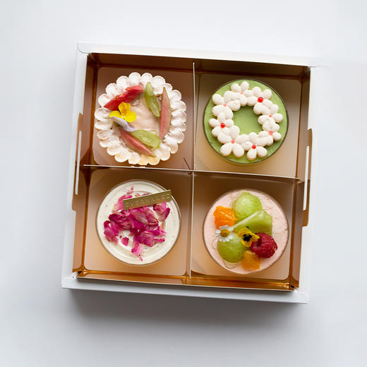 「四季·春」4款人气好味蛋糕礼盒（mini款*4）｜每款尺寸：直径7.5cm左右、高5cm左右 商品图5