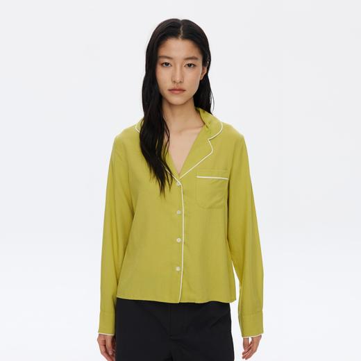 Oneup撞色边口袋衬衫 商品图1