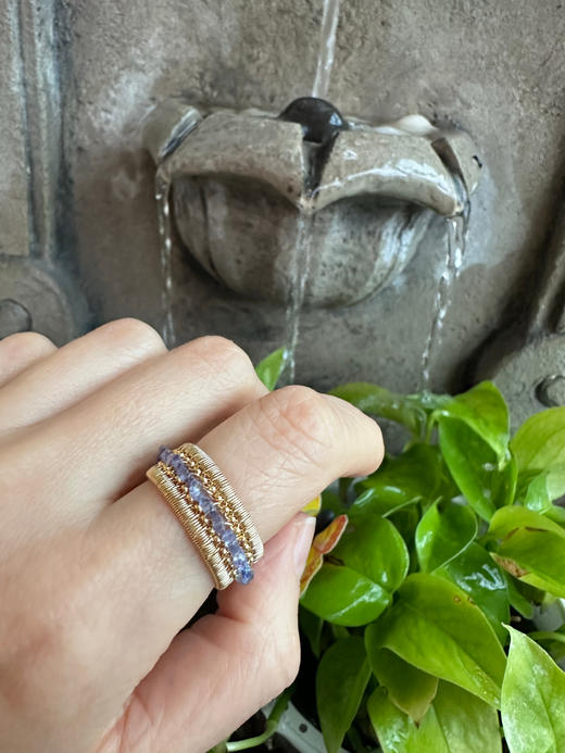SpoiledBrat Jewelry 轨道系列戒指 坦桑石戒指 商品图1
