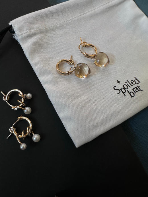 SpoiledBrat Jewelry 珍珠耳圈 商品图4