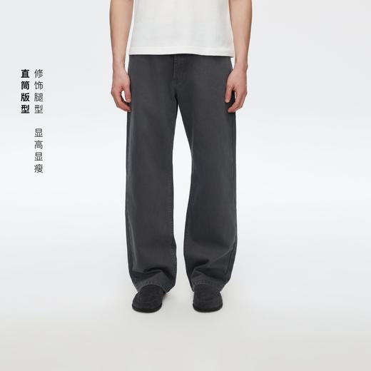 Oneup直筒套色灰牛仔裤 商品图0