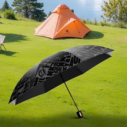 大嘴猴（Paul Frank）八骨大伞面满印三折雨伞PFU203 商品图3