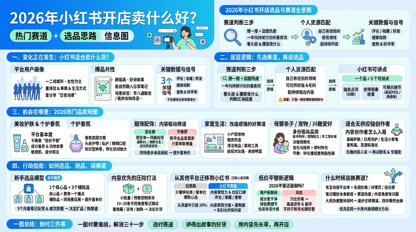 2026年小红书开店该怎么看赛道？