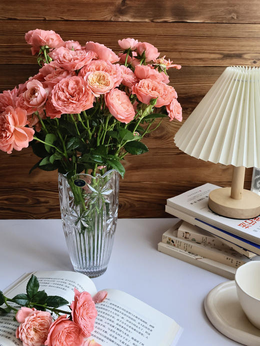 捷克原装进口BOHEMIA经典刻花水晶玻璃花瓶家居欧式台面摆件花瓶波西米亚宇宙之子B系列花瓶20cm 商品图3