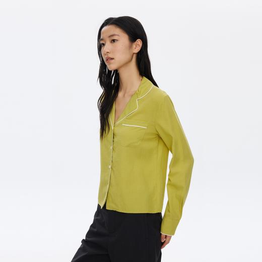 Oneup撞色边口袋衬衫 商品图3