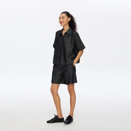 Oneup天丝超薄牛仔短裤 商品图4