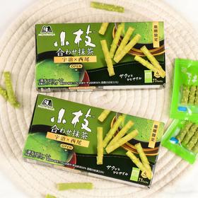 【踏青小食】森永小枝混合抹茶味白巧克力制品59.4g/045601