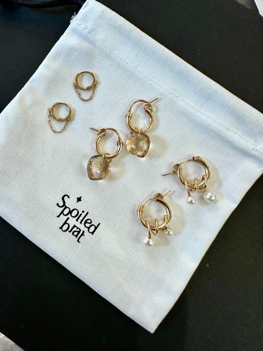 SpoiledBrat Jewelry黄紫晶耳圈 商品图6