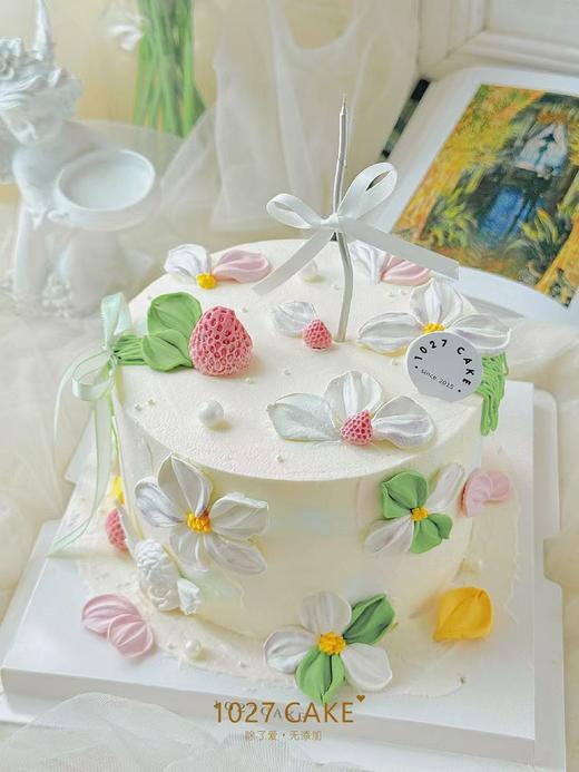 1027CAKE |  春日花园  少女蛋糕，裱花清新蛋糕 商品图1