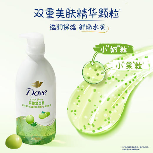 多芬（Dove）精华沐浴露多肉青提白玉豆乳香 620g 商品图4