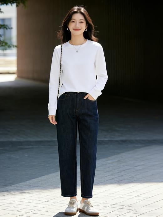 预售 臣禾	【后腰松紧老爹裤】梨形必备小个子牛仔裤休闲裤	9261060158 商品图9