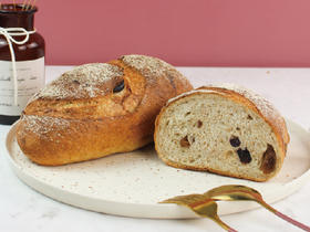 酒渍葡萄全麦欧包