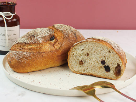 酒渍葡萄全麦欧包 商品图0