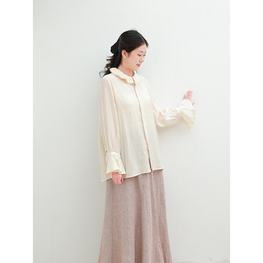 【2026东衣作】荷叶边衬衣（26710007浅浅） 商品图2