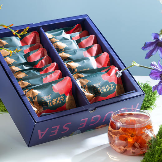 三时花述 胭脂海三花蜜语茶288g/盒（18克×16袋） 商品图1