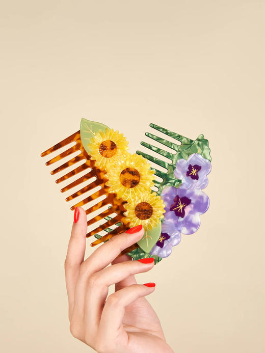 北京仓｜Coucou Suzette-SUNFLOWER-向日葵 发梳［法国设计师］ 商品图6