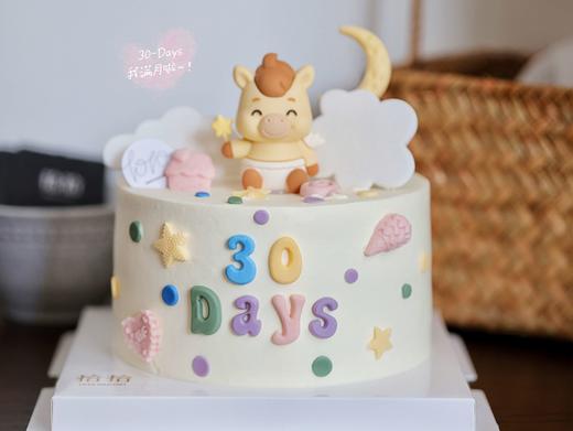 「举星星的马宝宝」满月百日周岁生肖·翻糖巧克力·100%动物奶油（附图5寸·提前48小时预订） 商品图3