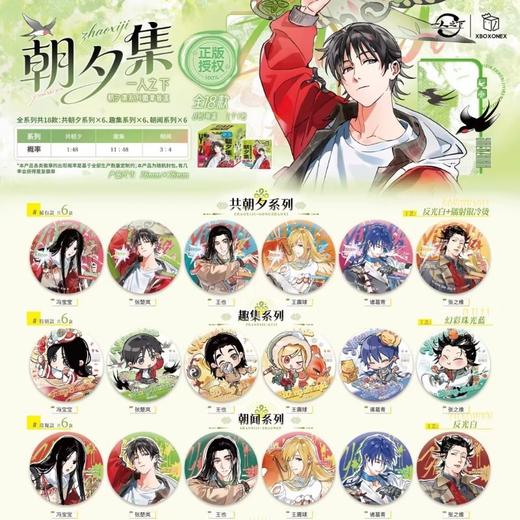 一人之下 朝夕集系列 徽章 吧唧 全18种 8包/盒 国谷 商品图0