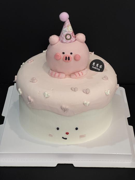 蛋糕定制—粉色小猪 商品图0