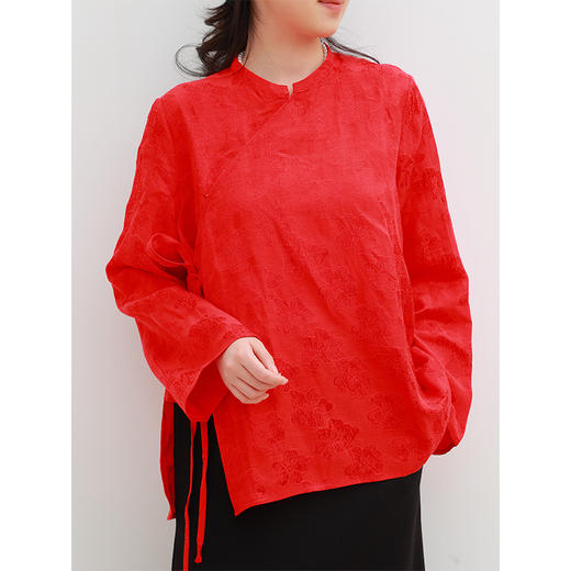 【抖音专属】新中式衬衣（25810462福昭） 商品图4