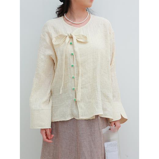 【抖音专属】新中式衬衣（25810460瑞兆-线上专属） 商品图4