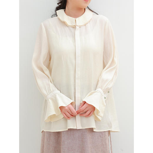 【2026东衣作】荷叶边衬衣（26710007浅浅） 商品图4