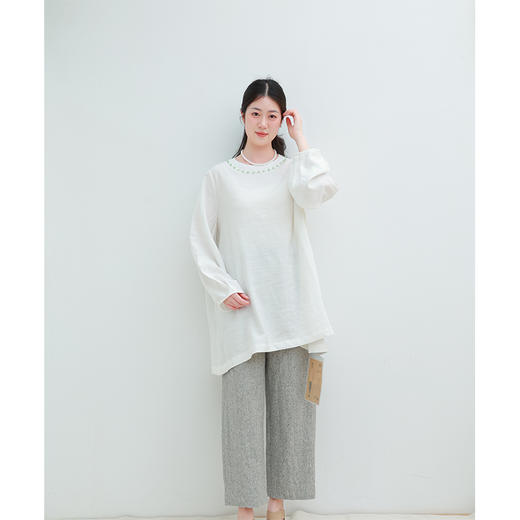 【2026东衣作】新中式上衣（26708011鱼肚白） 商品图0