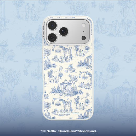 【布里奇顿联名系列】天地倾心 POPCASE手机壳 MagSafe Popcase磁吸款 蓝色 iPhone17/16/15 商品图1