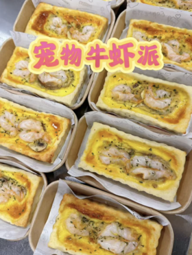 妮娜厨房 宠物鲜食 牛虾派 猫狗通用