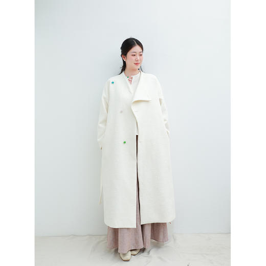 【2026东衣作】风衣外套（26705010云上舞白-高定款） 商品图1