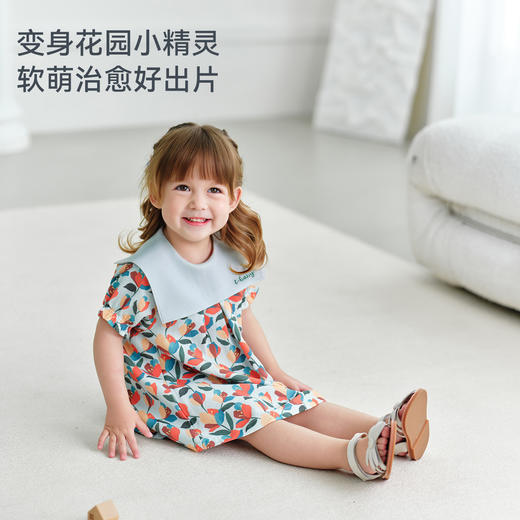 【2026春夏新品】ibaby×outlast太空科技恒温纱布圆领荷叶边包屁衣/纱布小公主裙 商品图9