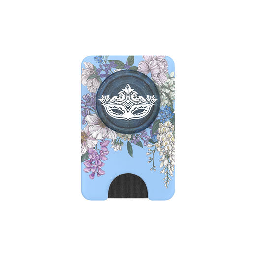 【布里奇顿联名系列】惊鸿银影·MagSafe卡包 WALLET卡包 Wallet of Magsafe磁吸卡包系列 蓝色 植物花卉 商品图1