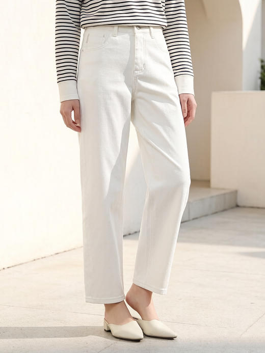 预售 臣禾	【后腰松紧老爹裤】梨形必备小个子牛仔裤休闲裤	9261060158 商品图0