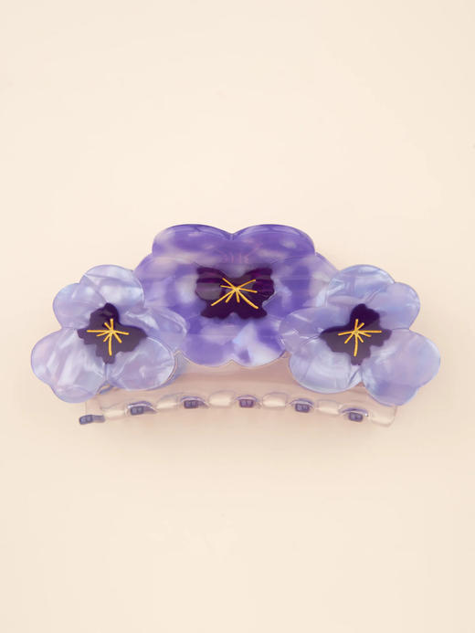 北京仓｜Coucou Suzette-PANSIES-三朵三色堇 发抓［法国设计师］ 商品图1