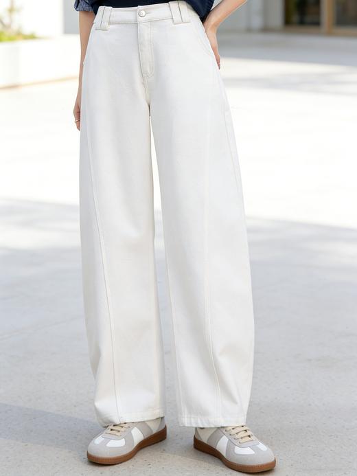 预售 臣禾	【云白弯刀裤】立裁分割时髦廓形休闲裤9261060575 商品图1